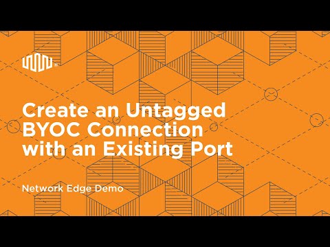 Create an Untagged BYOC Connection with an Existing Port