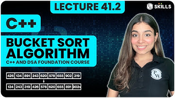 Bucket Sort Algorithm | Lecture-41.2 | C++ and DSA Foundation course