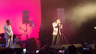 The Last Shadow Puppets at Alexandra Palace (15/07/2016) observing 1 minute silence to France
