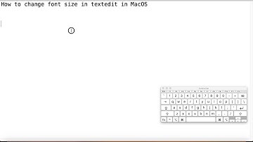 How to change the font size in textedit app in Mac