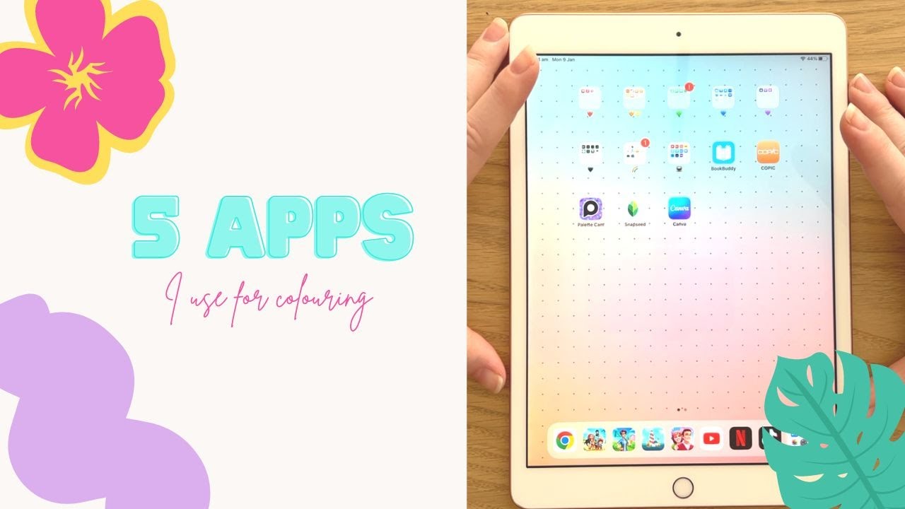 5 Apps I use for Colouring - Adult Coloring