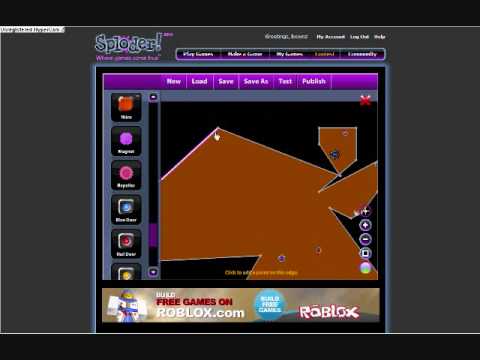 how to make a game at sploder.com - YouTube