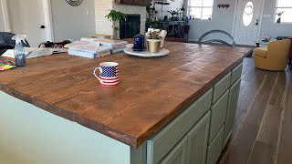 How To Build Wood Countertop For Island