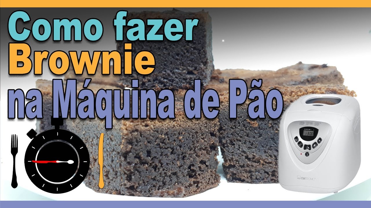 COMO FAZER BROWNIE NA MÁQUINA DE PÃO - RECEITAS EM SEGUNDOS-0184