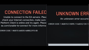 Fix Battlefield 6 Error Code 1:86001S UNKNOWN ERROR/CONNECTION FAILED Error On PC