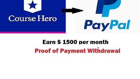 Course Hero Payment Proof ||Course Hero to PayPal Money Transfer Proof #coursehero #onlineearning