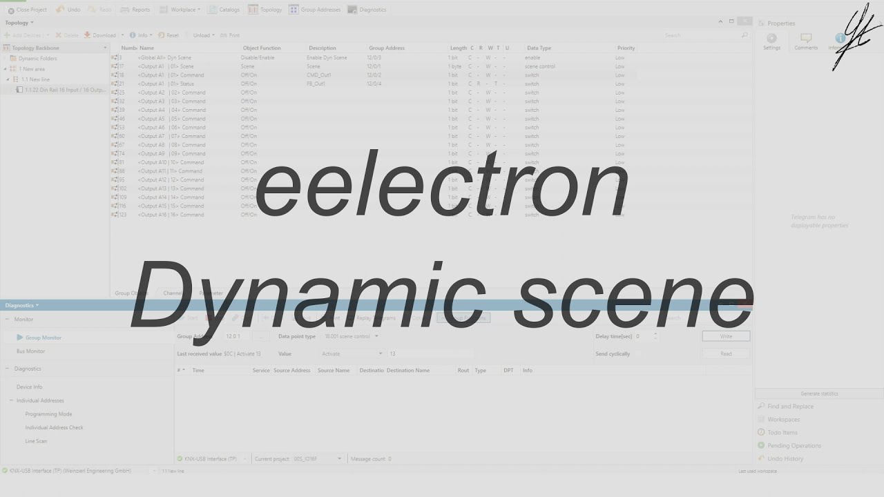[KNX - EN] eelectron - Dynamic scene