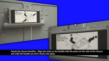 IBM Flex System x8721 Enterprise Chassis installing the rail