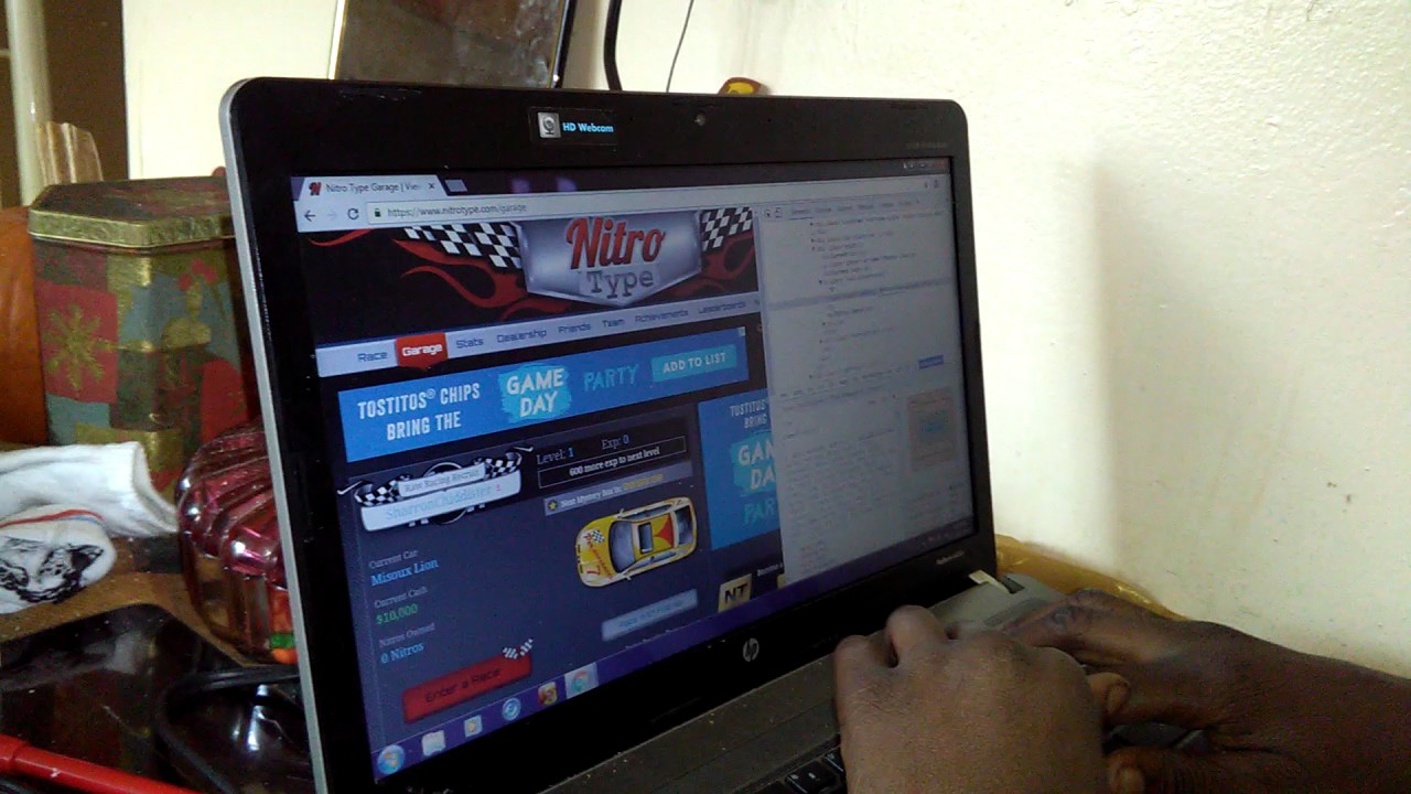 How to hack nitro type - YouTube