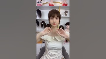 Tóc thật mái ngố siêu xinh #tocgia #toc #tocdai #tocmai