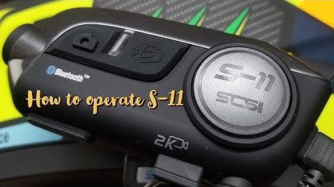 How To Operate SCS ETC S-11 Helmet Bluetooth Intercom Device