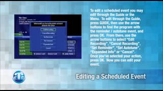 ETEX PVR How To Guide - Using Scheduling For Reminders Or Recording