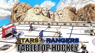 New York Rangers vs Dallas North Stars Tabletop Hockey! screenshot 2