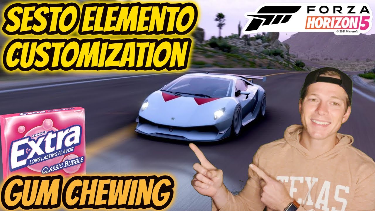 ASMR Gaming: Forza Horizon 5 | Sesto Elemento Customization! - Gum Chewing & Whispering