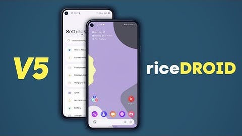 riceDROID V5 is here - Android 12L | Android 13 ?