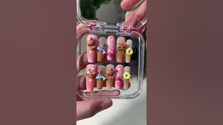 Bộ móng giả dễ thương #kawaii #cute #diy #nails