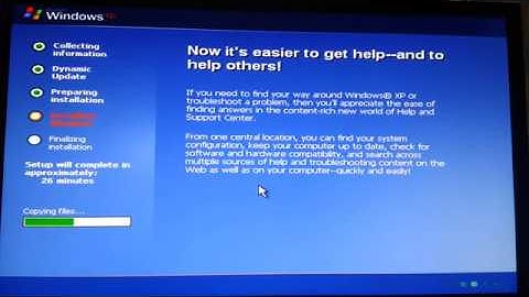 Tutorial: setup Windows XP SP2 64bit