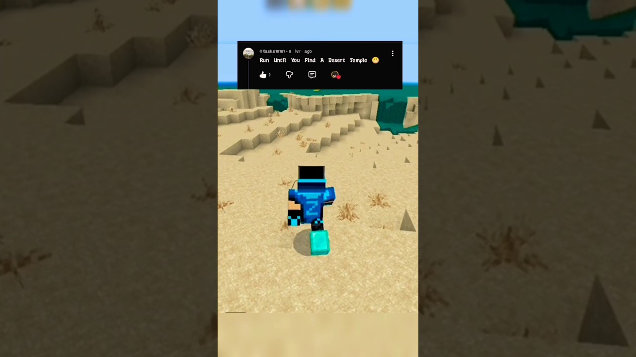 Run Until You Saw A Desert Temple In Minecraft 🤯 