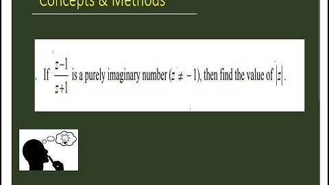 If `(z-1)/(z+1)` is a purely imaginary number `(z ne - 1)`, then find the value of `|z|`.||