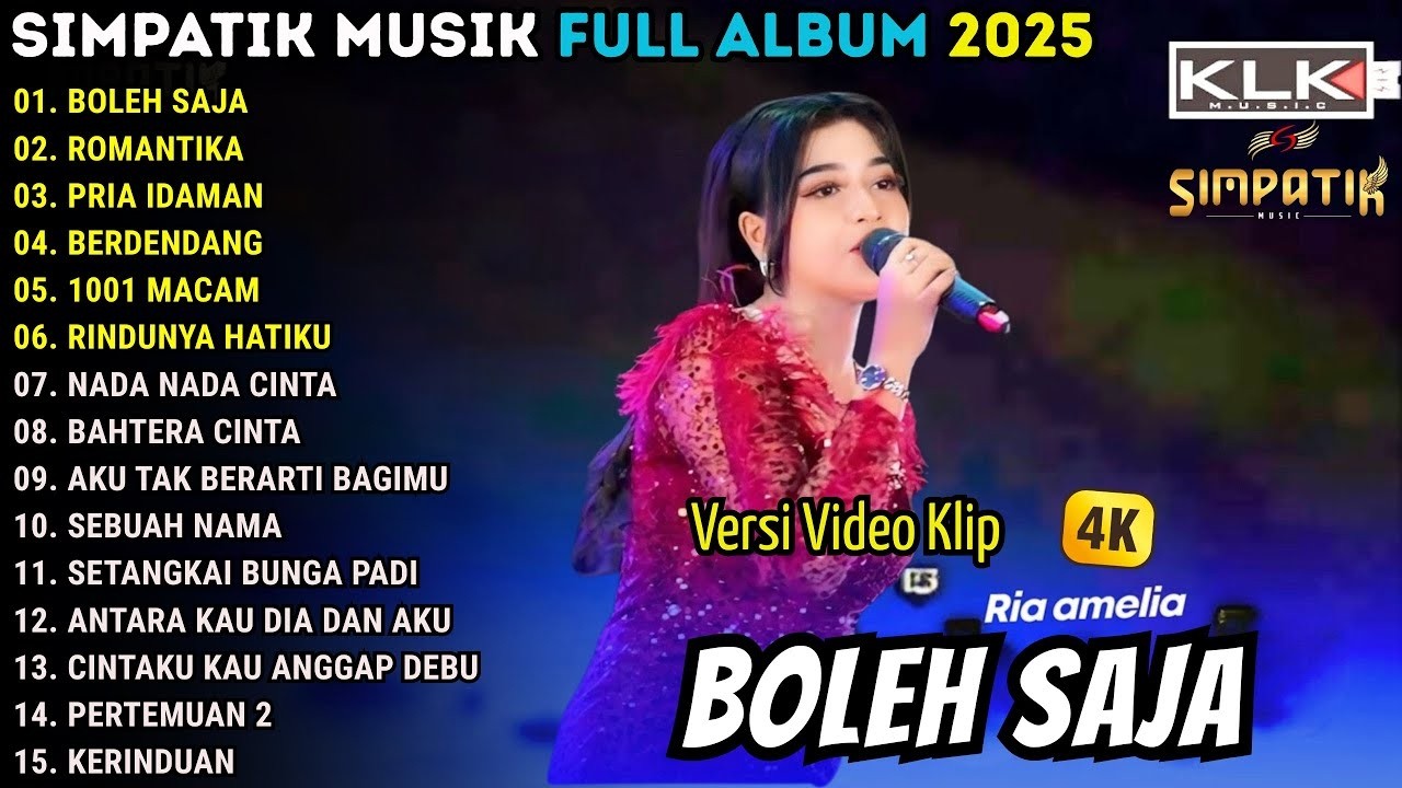 SIMPATIK MUSIC _ RIA AMELIA | BOLEH SAJA - ROMANTIKA - PRIA IDAMAN || SIMPATIK MUSIC TERBARU 2026