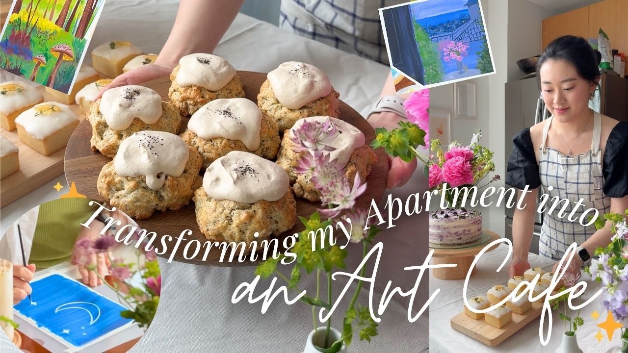 Turning My Apartment Into My DREAM Art Cafe ✨