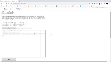 AP-1 (matchUp) Java Tutorial || Codingbat.com