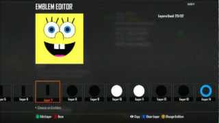 AMAZING Spongebob Black Ops 2 Emblem Tutorial!!!!!