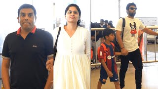 Producer Dil Raju and Family Off To Jaipur For Ashish Reddy Wedding | Manastars