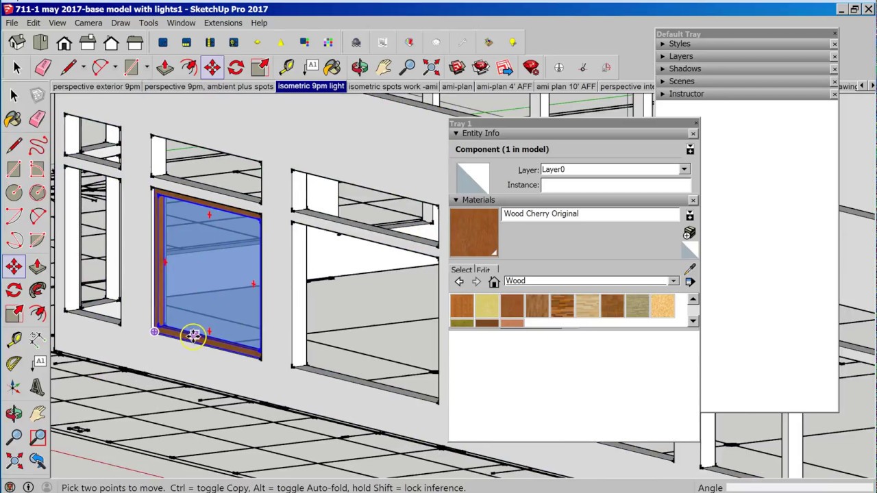 Nested Window 711 modeling window components - nested assemblies - YouTube