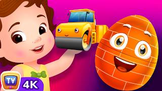 construction vehicles surprise eggs learning videos chuchu