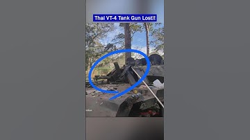 Thai Army VT-4 Tank Loses Its Gun Barrel on the Frontline!