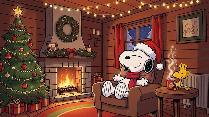 Snoopy’s Cozy Christmas Jazz 🎄🔥 | Relaxing Fireplace Ambience & Holiday Music to Unwind