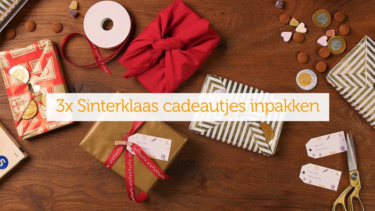 Welvarend lancering blootstelling 3 x Sinterklaas cadeautjes inpakken | Tips & Tricks | Coop - YouTube