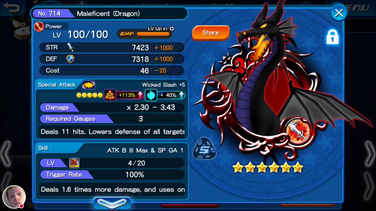 Mikey Showcasing Maleficent Dragon (113% Guilted With Ab3 Max & Sp Gauge 1)