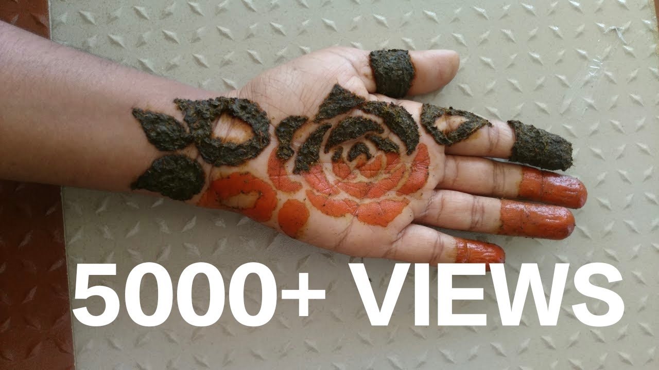 Rose Mehndi Designs || Gorintaku Designs || Maruthani Designs ...