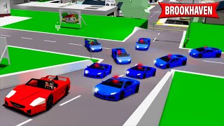 La Plus Grande COURSE POURSUITE de BROOKHAVEN RP Roblox !! 😱