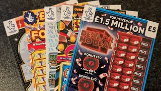 25 Mix Of Allwyn Uk National Lottery Scratch Cards