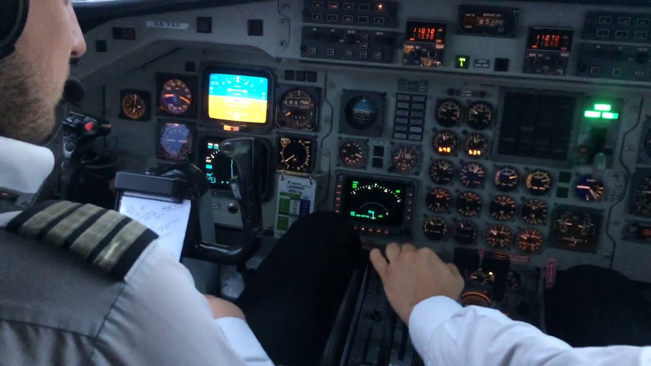 SAAB 340 Evening Landing in Pescara ITALY