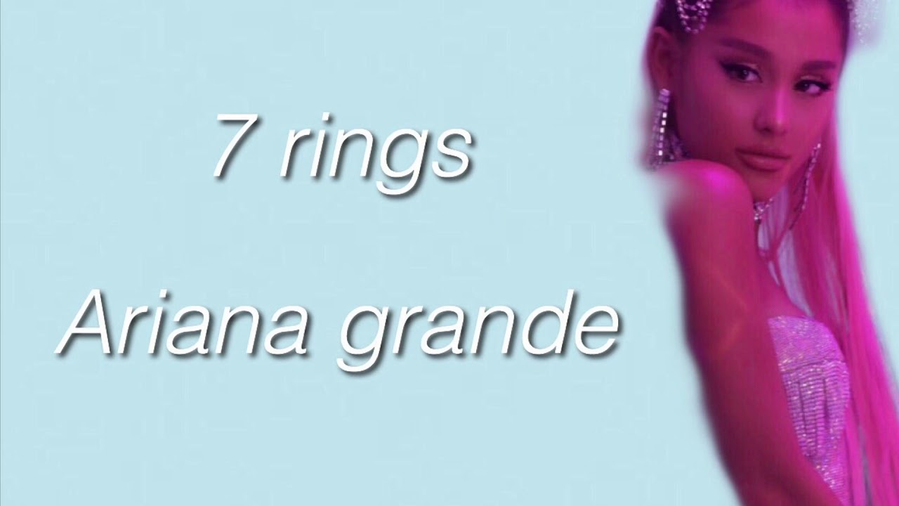 7 rings ariana grande lyric video - YouTube