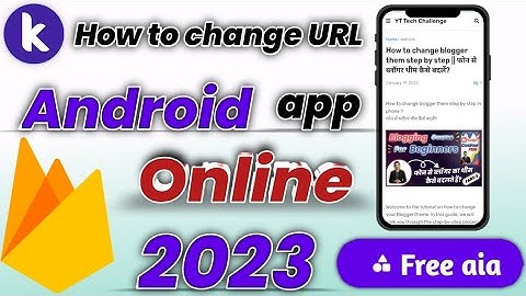 How to change online URL Android app in kodular Step by step in Hindi || Kodular tutorial in Hindi