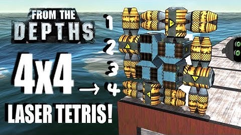 4x4 Laser Tetris! 🔦🟨❗ From the Depths
