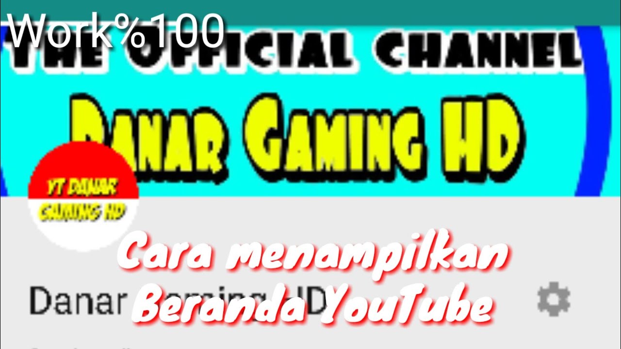 Tutorial cara Menampilkan Beranda Youtube - YouTube