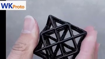 3D printed tpu, hollow lattice structure in one piece