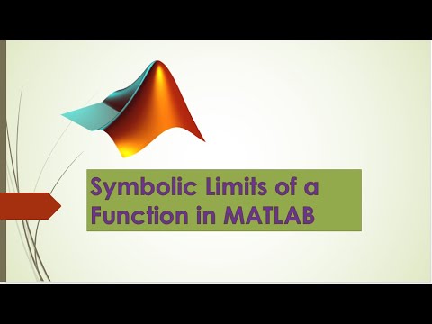 2.Symbolic Limits of function in MATLAB - YouTube
