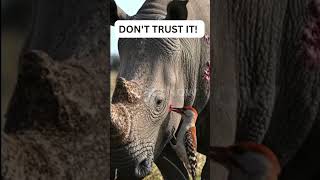 Why This Bird Drinks Blood from Rhinos 👀