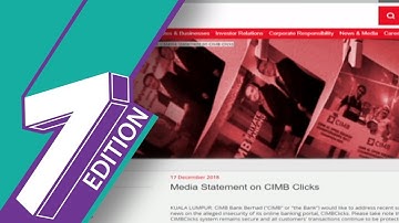 Security Flaw: CIMB Denies Online Banking Portal Was Hacked