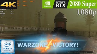 Call of Duty Warzone: RTX 2080 Super | 1080p | Ultra Settings | FPS Benchmark Gameplay Victory Win
