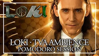 STUDY WITH LOKI - TVA Ambience Pomodoro Session - Disney+ Marvel ASMR