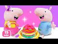 Juego de cocina con Peppa Pig. Juguetes de peluche.