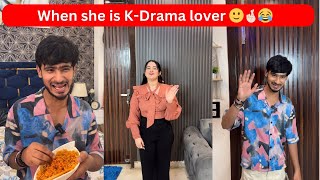 When she is K-Drama lover 🙂🤞🏻😂 | Chimkandi